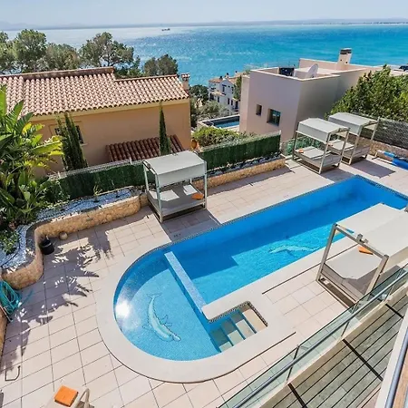 Atemberaubende Mit Whirlpool, Beheiztem Pool Und Meerblick In Aucanada Holiday home Alcanada